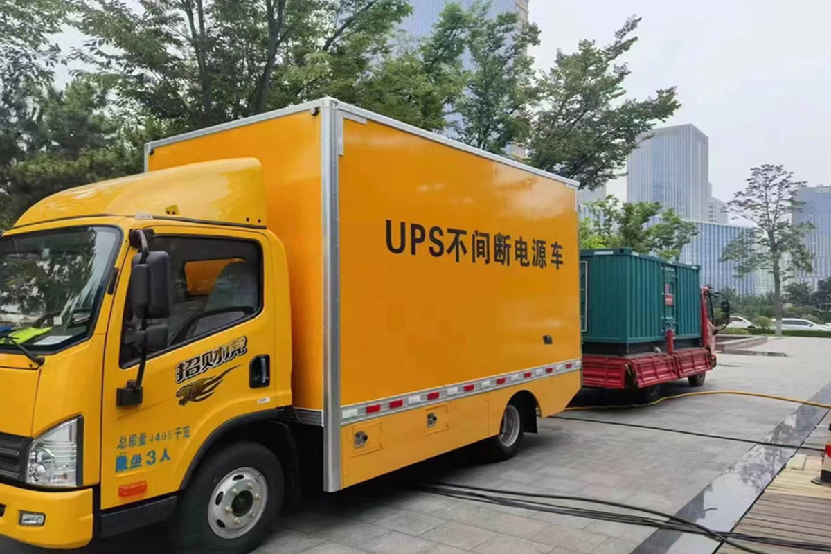 宁南发电机租赁施工现场