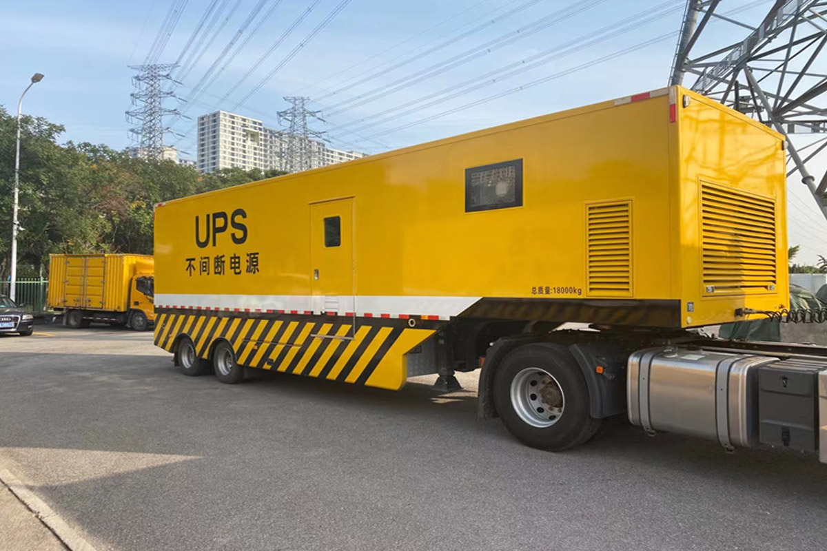 宁南发电机租赁施工现场